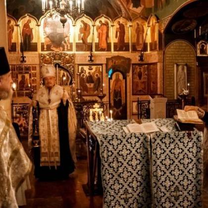 Панихида накануне годовщины со дня рождения А.В.Суворова